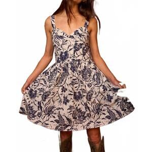 NEW BUCKETLIST bustier style mini dress in navy